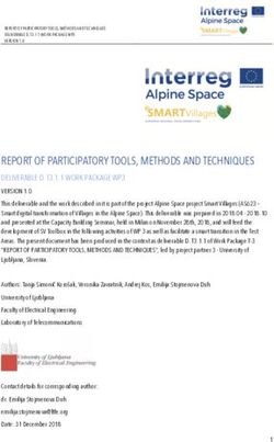 REPORT OF PARTICIPATORY TOOLS, METHODS AND TECHNIQUES - Alpine ...