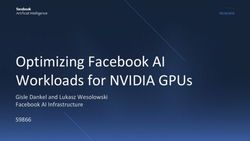 Optimizing Facebook AI Workloads for NVIDIA GPUs - S9866 Gisle Dankel and Lukasz Wesolowski Facebook AI Infrastructure