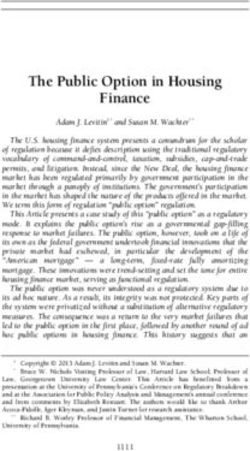 The Public Option in Housing Finance