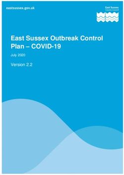 East Sussex Outbreak Control Plan - COVID-19 - Version 2.2 July 2020 - July 2020 ...