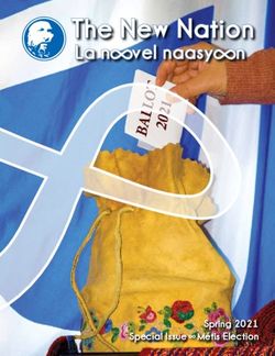 Spring 2021 Special Issue Métis Election - Gabriel Dumont ...