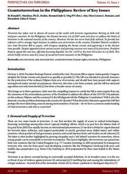 Counterterrorism in the Philippines: Review of Key Issues