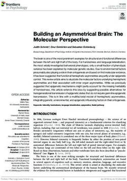 Building an Asymmetrical Brain: The Molecular Perspective