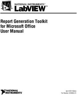 Report Generation Toolkit for Microsoft Office User Manual - LabVIEW Report Generation Toolkit User Manual