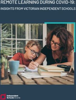 REMOTE LEARNING DURING COVID-19: INSIGHTS FROM VICTORIAN INDEPENDENT SCHOOLS - Independent ...