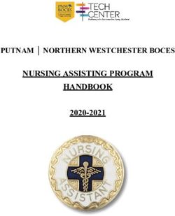 NURSING ASSISTING PROGRAM HANDBOOK - 2020-2021 PUTNAM NORTHERN WESTCHESTER BOCES - Putnam ...