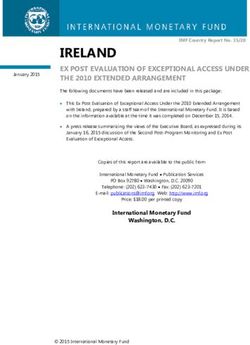 IRELAND EX POST EVALUATION OF EXCEPTIONAL ACCESS UNDER THE 2010 EXTENDED ARRANGEMENT - International Monetary Fund