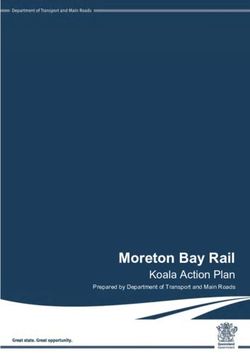Moreton Bay Rail Koala Action Plan Prepared by Department of Transport and Main Roads - TMR