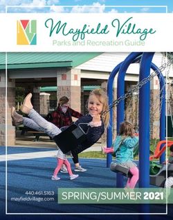 Mayfield V age Parks and Recreation Guide - mayfieldvillage.com SPRING/SUMMER 2021 - ActivityReg