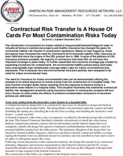 Contractual Risk Transfer Is A House Of