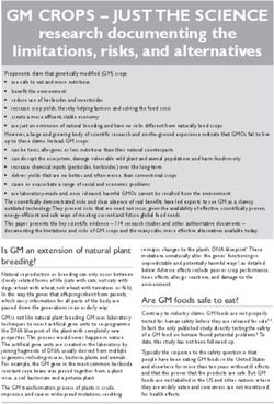 GM CROPS - JUST THE SCIENCE
