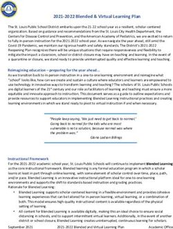2021 2022 Blended & Virtual Learning Plan - Saint Louis ...