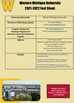 Western Michigan University 2021-2022 Fact Sheet - OIA UGM