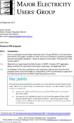 MAJOR ELECTRICITY USERS' GROUP - Commerce ...