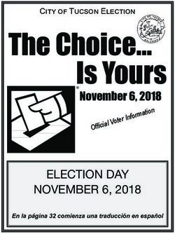 The Choice Is Yours November 6, 2018 - City of Tucson