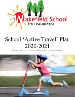 School 'Active Travel' Plan 2020-2021