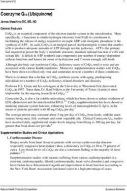 Coenzyme Q10 (Ubiquinone) - James Meschino DC, MS, ND General Features - Cardiacos.net