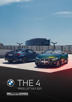 THE 4 PRICE LIST JULY 2021 - BMW South Africa