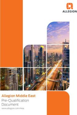 Allegion Middle East Pre-Qualification Document - www.allegion.com/mea - Allegion MEA