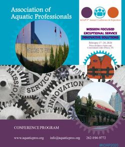 CONFERENCE PROGRAM www.aquaticpros.org 262-894-9772 - February 17 - 20, 2020 - The Association of Aquatic ...