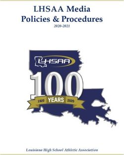 LHSAA Media Policies & Procedures 2020-2021 - Louisiana High School Athletic Association