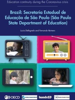 Brazil: Secretaria Estadual de Educação de São Paulo (São Paulo State Department of Education) - Education continuity during the Coronavirus ...