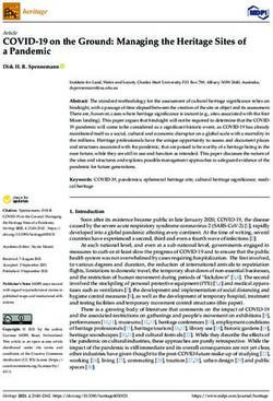 COVID-19 on the Ground: Managing the Heritage Sites of a Pandemic