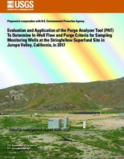 Evaluation and Application of the Purge Analyzer Tool (PAT) To Determine In-Well Flow and Purge Criteria for Sampling Monitoring Wells at the ...