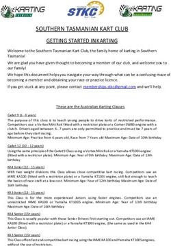 SOUTHERN TASMANIAN KART CLUB GETTING STARTED IN KARTING