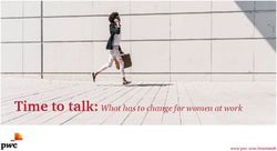 Time to talk: What has to change for women at work - www.pwc.com/timetotalk