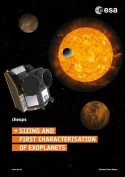 SIZING AND FIRST CHARACTERISATION OF EXOPLANETS - cheops