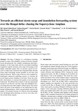 Towards an efficient storm surge and inundation forecasting system over the Bengal delta: chasing the Supercyclone Amphan - Natural Hazards and ...