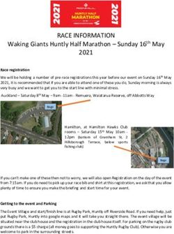 RACE INFORMATION Waking Giants Huntly Half Marathon - Sunday 16th May 2021
