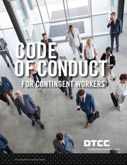CODE OF CONDUCT FOR CONTINGENT WORKERS 2018 - DTCC.com