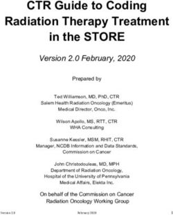 CTR Guide to Coding Radiation Therapy Treatment in the STORE