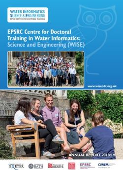 EPSRC Centre for Doctoral Training in Water Informatics: Science and Engineering (WISE) - WATER INFORMATICS