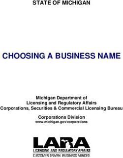 CHOOSING A BUSINESS NAME - STATE OF MICHIGAN - Michigan Department of Licensing and Regulatory Affairs