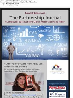 The$Partnership$Journal - March&Edition&2015