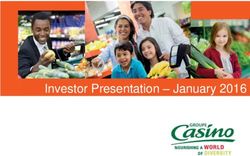 Investor Presentation - January 2016 - Groupe Casino