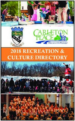 2018 RECREATION & CULTURE DIRECTORY - Town of Carleton Place