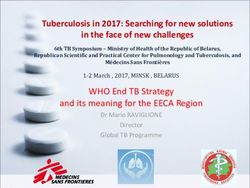 Tuberculosis in 2017: Searching for new solutions in the face of new challenges