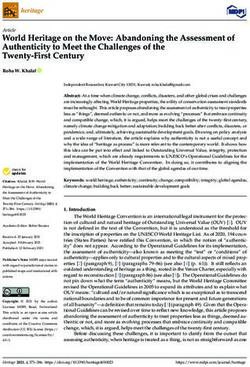 World Heritage on the Move: Abandoning the Assessment of Authenticity to Meet the Challenges of the Twenty-First Century