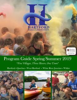 Program Guide Spring/Summer 2019 - "Five Villages, Three Rivers, One Town" Hartford Quechee West Hartford White River Junction Wilder ...