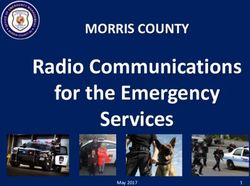Radio Communications for the Emergency Services - MORRIS COUNTY - Morris County Office of Emergency ...