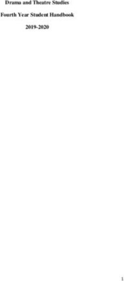 Drama and Theatre Studies Fourth Year Student Handbook 2019-2020 - NUI Galway