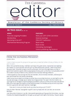 IN THIS ISSUE - Canberra Society of Editors