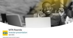MTN Rwanda Investor presentation April 2021 - Leading Digital solutions for Africa's progress - MTN Group
