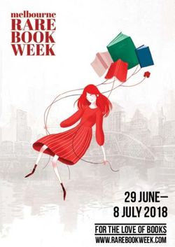 29 june- 8 july 2018 for the love of books www.rarebookweek.com - Melbourne Rare Book Week