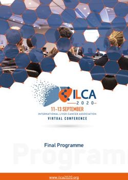 Final Programme www.ilca2020.org - ILCA 2020