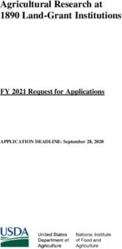 Agricultural Research at 1890 Land-Grant Institutions - FY 2021 Request for Applications